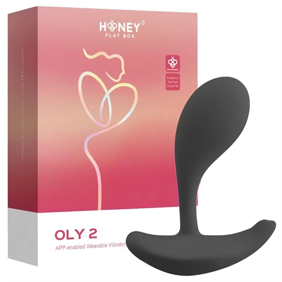 Honey Play Box Oly 2 - okos G-pont és csiklóizgató (fekete)