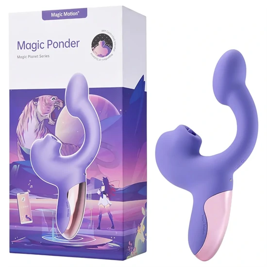 Magic Motion Magic Ponder - 2in1 csiklókaros vibrátor (lila)