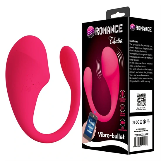 APP CONTROL BULLET, Multi Programs, 9 Functions of Vibration, Fully Silicone, USB rechargeable, Waterproof