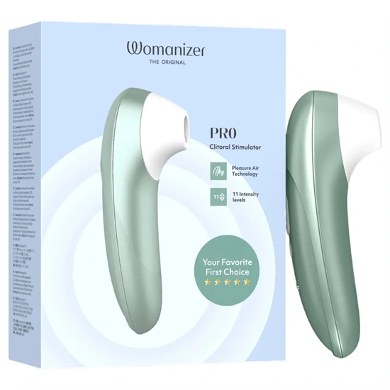 Womanizer Pro - léghullámos csiklóizgató (zöld)