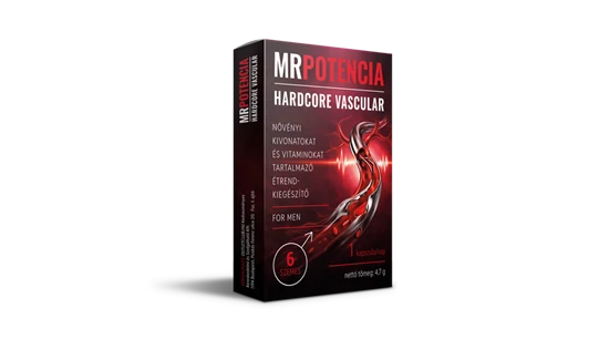 MRPOTENCIA HARDCORE VASCULAR – 6 DB – EXTRA ERŐS férfi potencia kapszula
