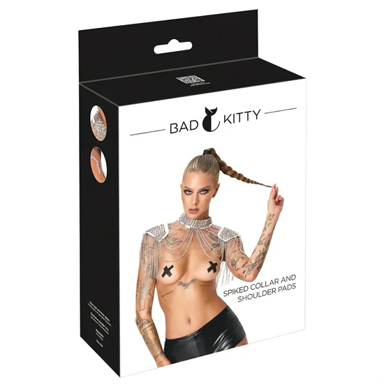 Bad Kitty - láncos válldísz (ezüst)