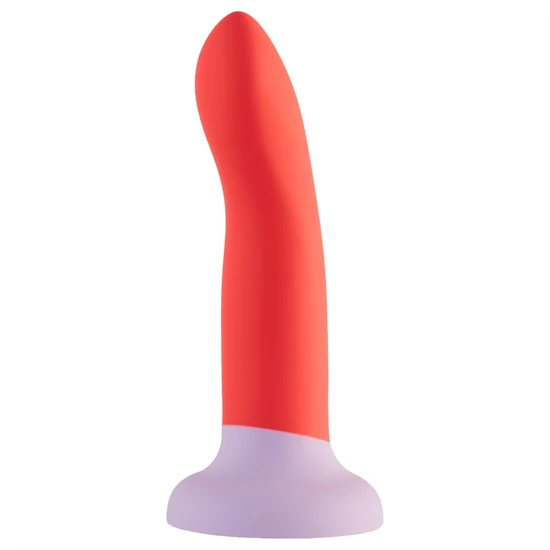 Dreamtoys Love Signal - kétszínű szilikon dildó közepes (piros)