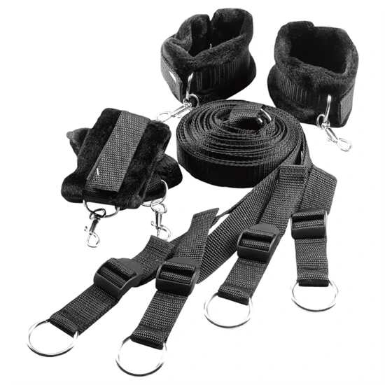 Dreamtoys Blaze - ágyrögzítő kötözőszett (fekete)
