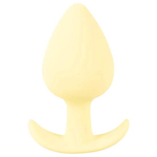 Cuties Mini Butt Plug - szilikon anál plug (sárga, 3,1 cm)