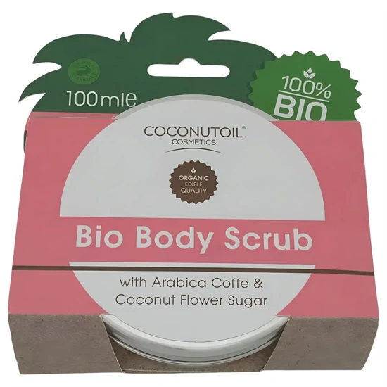 Coconutoil - bio Testradír Kávéval & Kókuszvirágcukorral (100 ml)