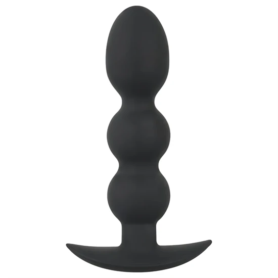 Black Velvets Heavy - 145 g-os gömbös anál plug (fekete)