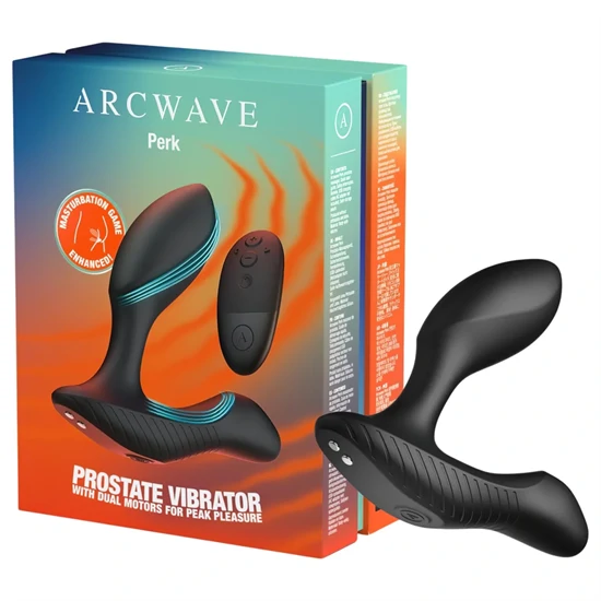 Arcwave Perk - prosztatavibrátor távirányítóval (fekete)