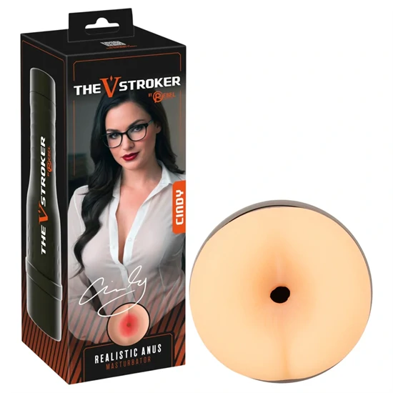 Rebel The V-Stroker Cindy - élethű műpopsi maszturbátor (testszínű)