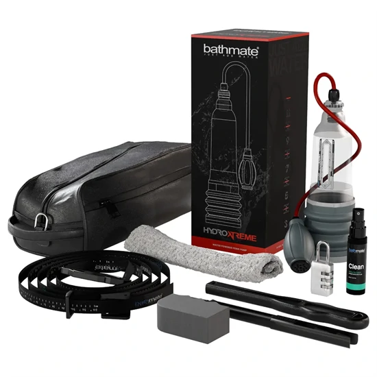 Bathmate HydroXtreme 7 Wide Boy - hidropumpa szett (átlátszó)