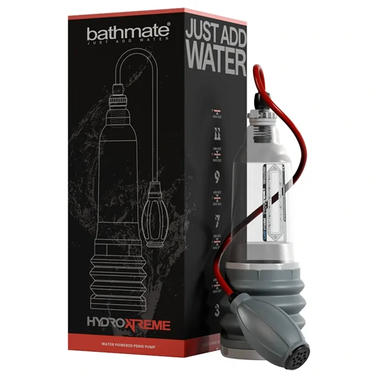 Bathmate HydroXtreme 7 Wide Boy - hidropumpa, kiegészítők nélkül (átlátszó)