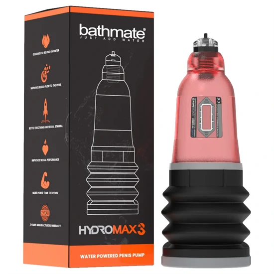 Bathmate Hydromax3 - hidropumpa (piros)