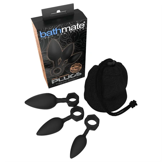 Bathmate Anal Training Plugs - anál plug szett (fekete)