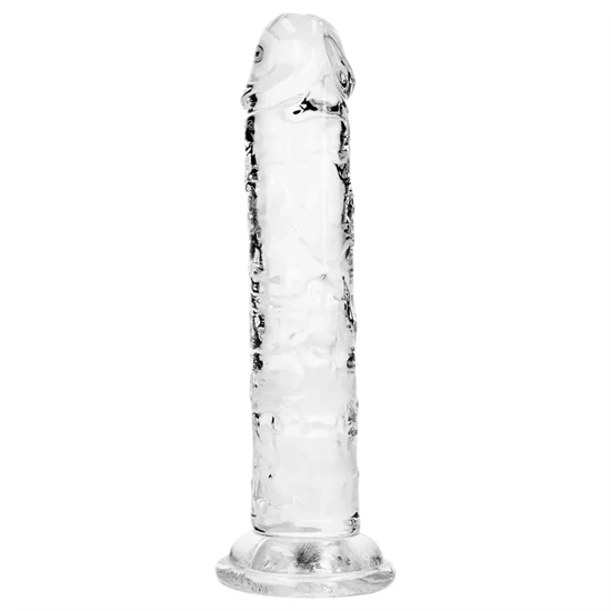 RealRock - élethű dildó tapadókoronggal (átlátszó) - 12,7 cm