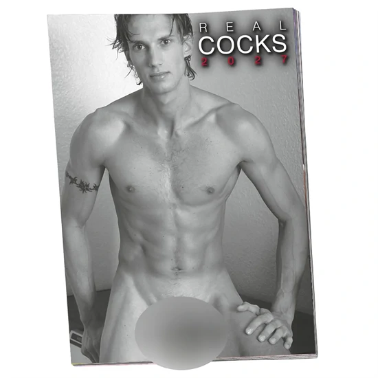 Real Cocks 2027 - erotikus falinaptár (10 db)
