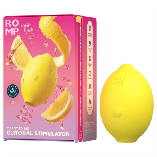 Romp Lemon Crush - léghullámos csiklóizgató (sárga)