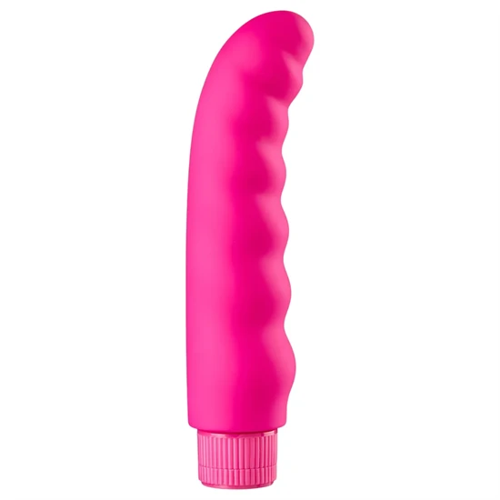 Baseks - hullámos vibrátor (rózsaszín) - 16 cm