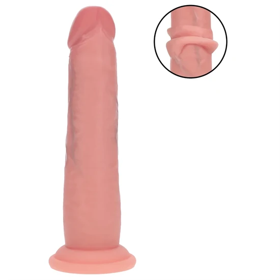 RealRock - dupla sűrűségű élethű dildó (testszínű) - 18,5 cm