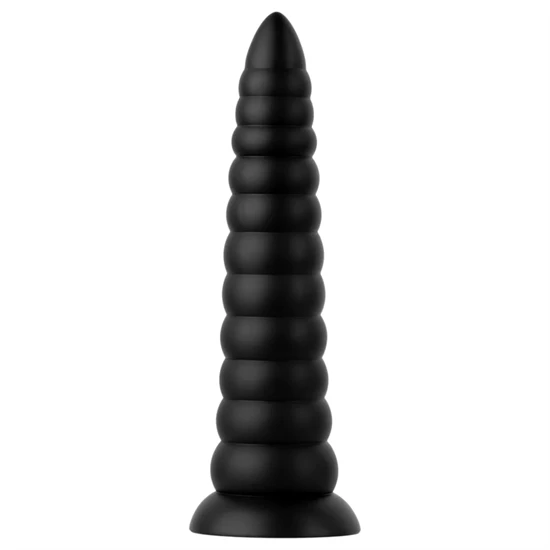 BUTTR Caterpiller - óriás anál plug (fekete) - 29 cm