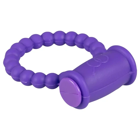 Easytoys - vibrációs péniszgyűrű (lila)