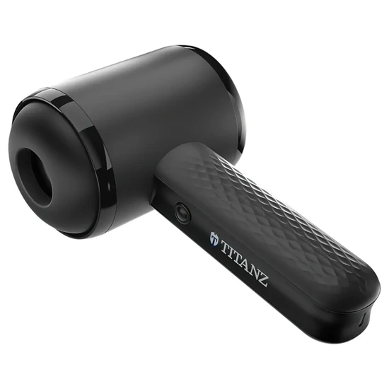 Titanz Thrusting Blow Gun - automata maszturbátor férfiaknak (fekete)