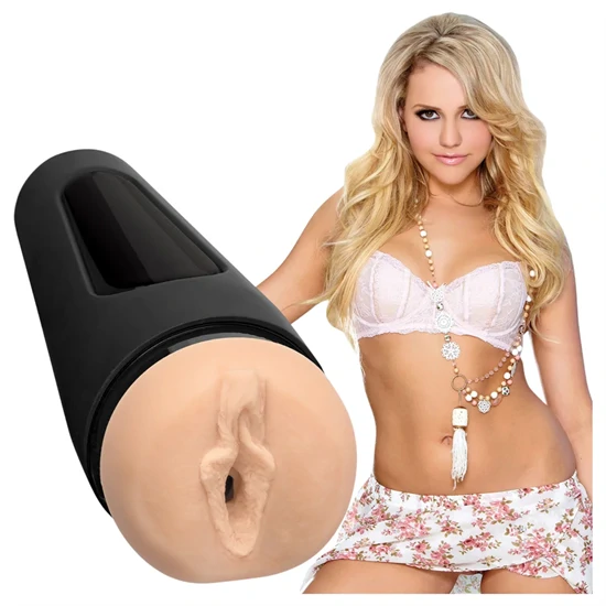Doc Johnson Main Squeeze Mia Malkova - élethű műpunci maszturbátor (testszínű)