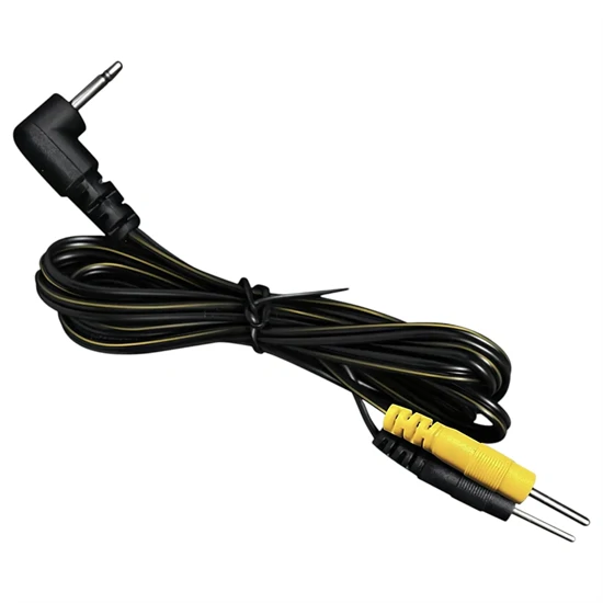 DG-LAB - elektródakábel 2,5 mm-es jackről 2 mm-es tüskékre (fekete)