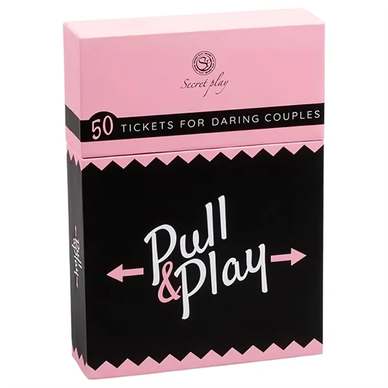Secret Play Pull & Play - erotikus kártyajáték pároknak (50 kártya) - 7 nyelven