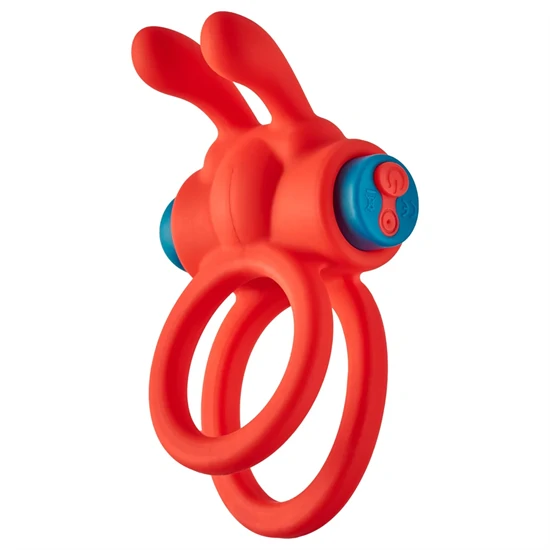 Dreamtoys Love Signal - vibráló péniszgyűrű (piros)
