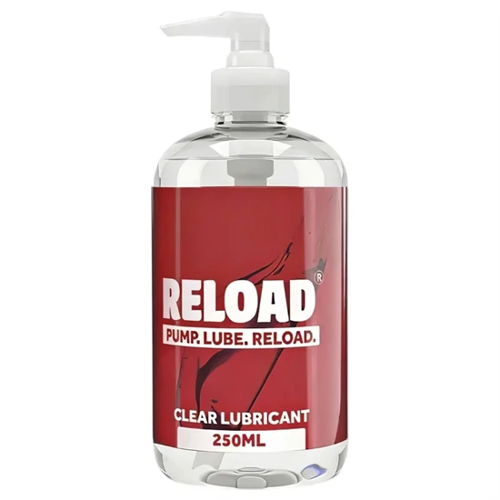 Reload - átlátszó vízbázisú síkosító pumpás flakonban