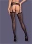 Garter stockings S314 black S/M/L