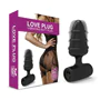 Love Plug - mini anál vibrátor (fekete)