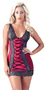 Cottelli - exkluzív fűzős-csipkés ruha (piros-fekete)