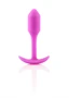 b-vibe Snug Plug 1 - anál dildó belső súllyal (55g) - pink