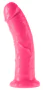 Dillio 8 - tapadótalpas, élethű dildó (20cm) - pink