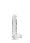 REALROCK - áttetsző élethű dildó - víztiszta (15cm)