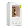 Easytoys Metal No.1 - lila köves kúp anál dildó - arany (2,5