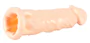 Silicone - hosszabbító péniszköpeny (natúr) - 19cm