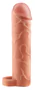 X-TENSION Perfect 2 - heregyűrűs péniszköpeny (19cm) - natúr