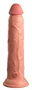 King Cock Elite 9 - tapadótalpas, élethű dildó (23cm) - natú