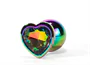 X-MEN Secret Shine Metal Butt Plug Rainbowheart M 