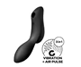 Satisfyer Curvy Trinity 2 - akkus hüvelyi és csikló vibrátor (fekete)