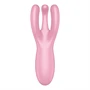 Satisfyer Threesome 4 - okos, akkus csiklóvibrátor (pink)