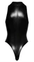 Noir - kígyóbőr mintás body (fekete)