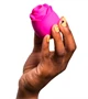 ROMP Rose - akkus, léghullámos rózsa vibrátor (pink)