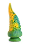 Monstropus - polipkar szilikon dildó - 22cm (sárga-zöld)