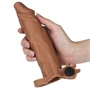 Pleasure X-Tender Vibrating Penis Sleeve #3 brown