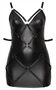 Cottelli Plus Size - pántos miniruha karrögzítőkkel (fekete)