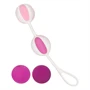 Geisha Balls 2 - variálható gésagolyó szett (pink-fehér)