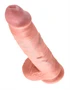 King Cock 10 herés nagy dildó (25 cm) - natúr